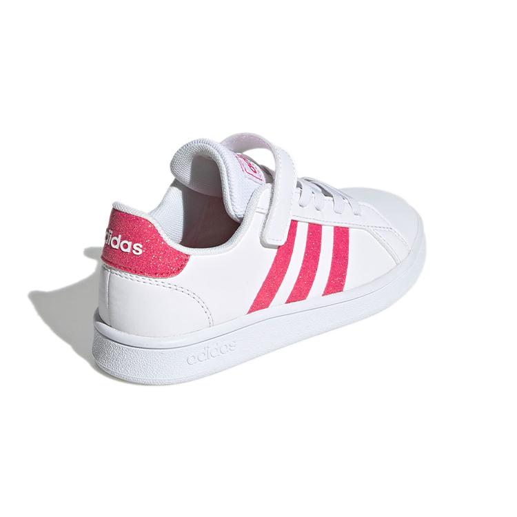 Adidas Neo GRAND COURT Abrasion Resistant Low top Kids' Skateboarding Shoes White Children Aged 3 7 Years Old EG3811