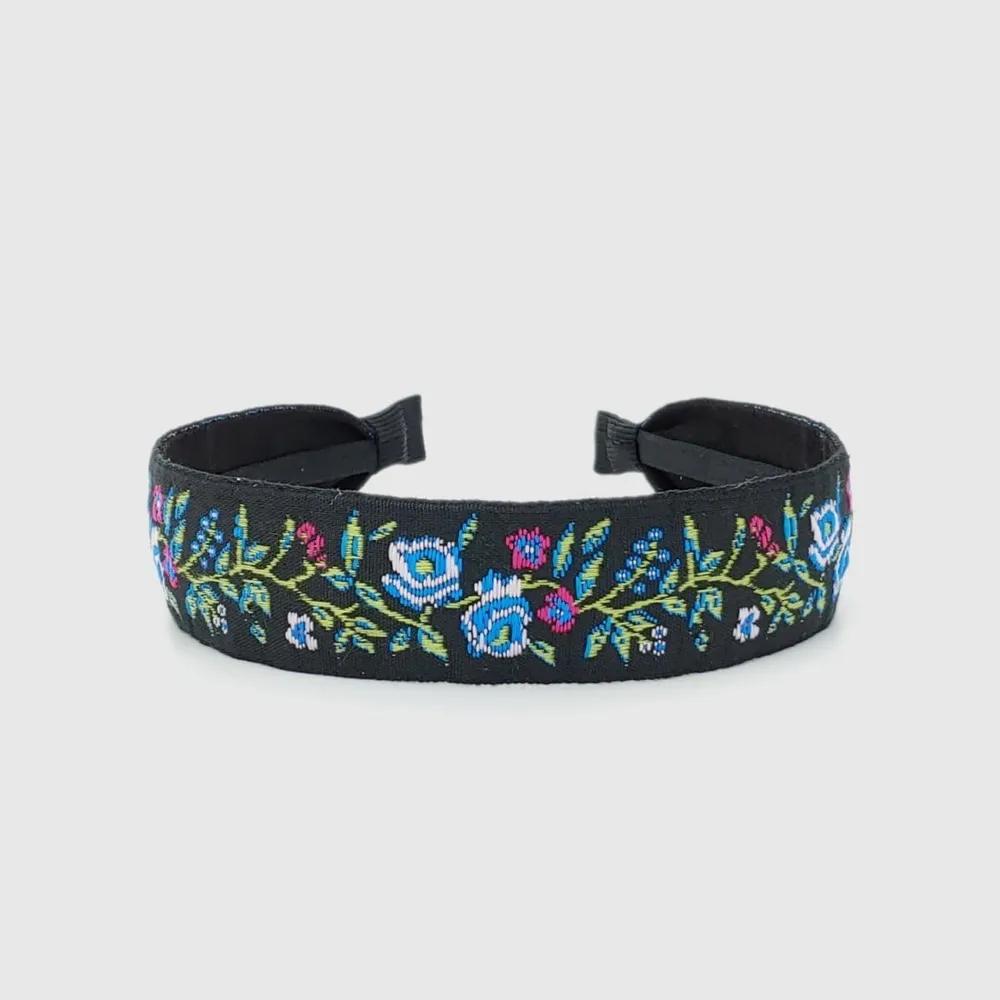 Lara Rose Pattern Hairband P Black Blue LALAH557 3305915 Black Red