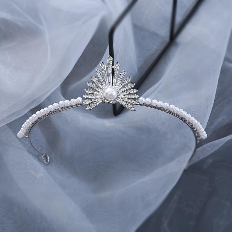 

European Style New Bridal Crown Luxurious and Majestic Zircon Crown Popular Crystal Big Headband for Princess Birthday Party