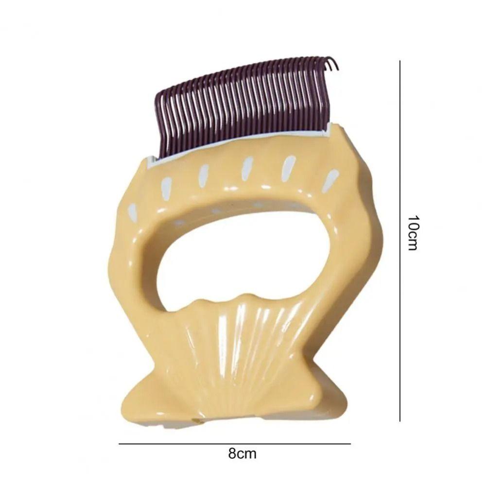 Portable ABS Pet Comb Gentle Ergonomic Handle Pet Hair Removal Comb Massaging Shell Comb Pet Grooming