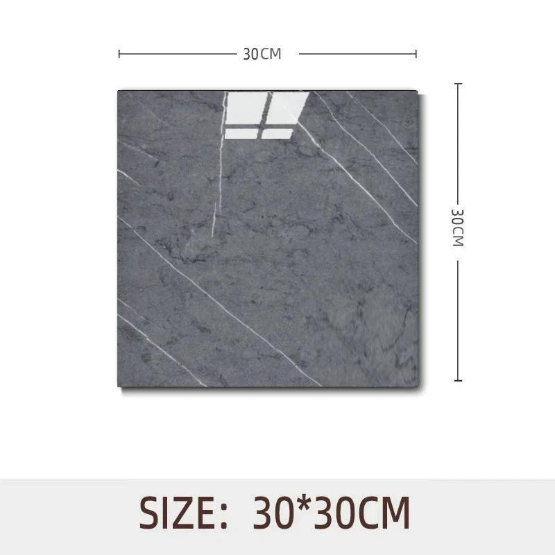 10pcs Waterproof Imitation Marble Wood Tile Floor Stickers 30*30cm Bathroom Home Decoration DIY Self-adhesive Wall Stickers