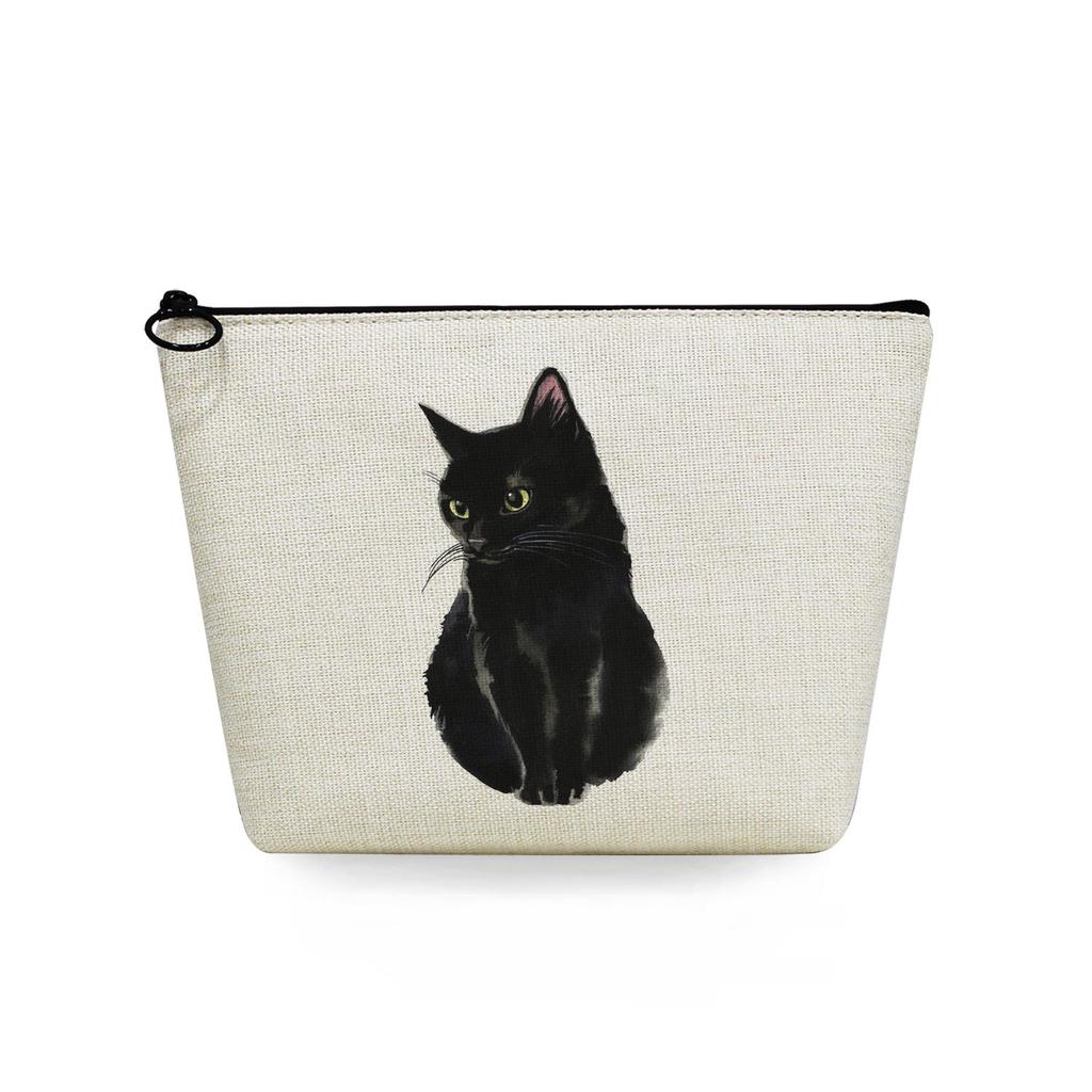 Women Cat Print Cosmetic Bag Toiletries Organize Travel Storage Case  6384
