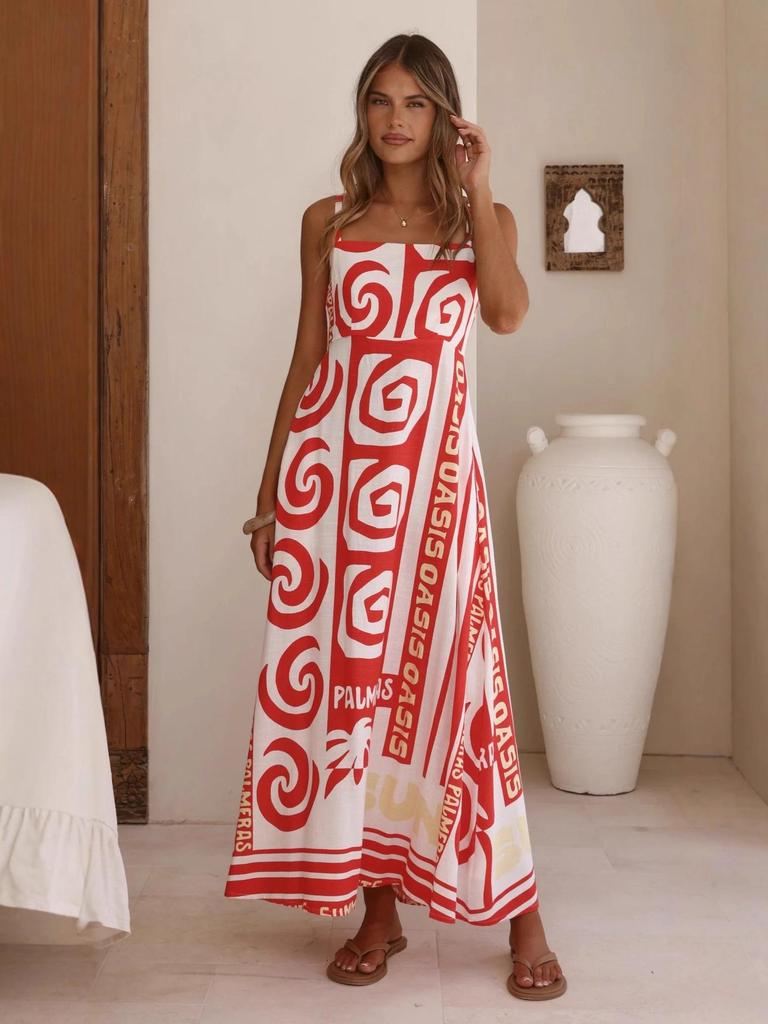 2025 Fashion Seaside Vacation Linen Camisole Dress