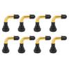 8pcs Tire Valve Extension Universal Aluminum Alloy 50 Degree Angled Tire Valve Stem Extension Adaptor for Electric
