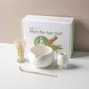 1-8 Ceramic Matcha Sand Dot Small Round Bowl With Pouring Spout Smooth Matcha Whisk Holder Reusable Matcha Making Kit Tea Lovers