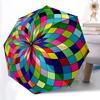 1pc Colorful Sphere Automatic Folding Umbrella. Casual Outdoor Accessory, for All Seasons Yy250924051