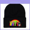 Sprunki Acrylic Knit Beanie Solid Color Print Winter Hat Unisex Design For Men Women 2023