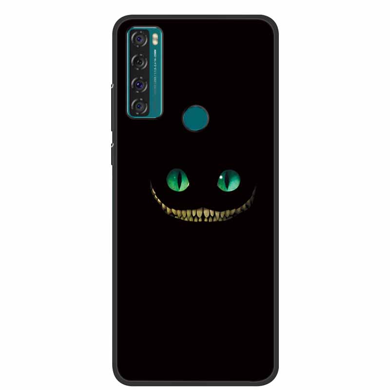 Case For TCL 20 SE Luxury Silicone TPU Soft Phone Cover For TCL 20 SE Case T671H 6.82" Funda Animal Capa Cute Shockproof Coque