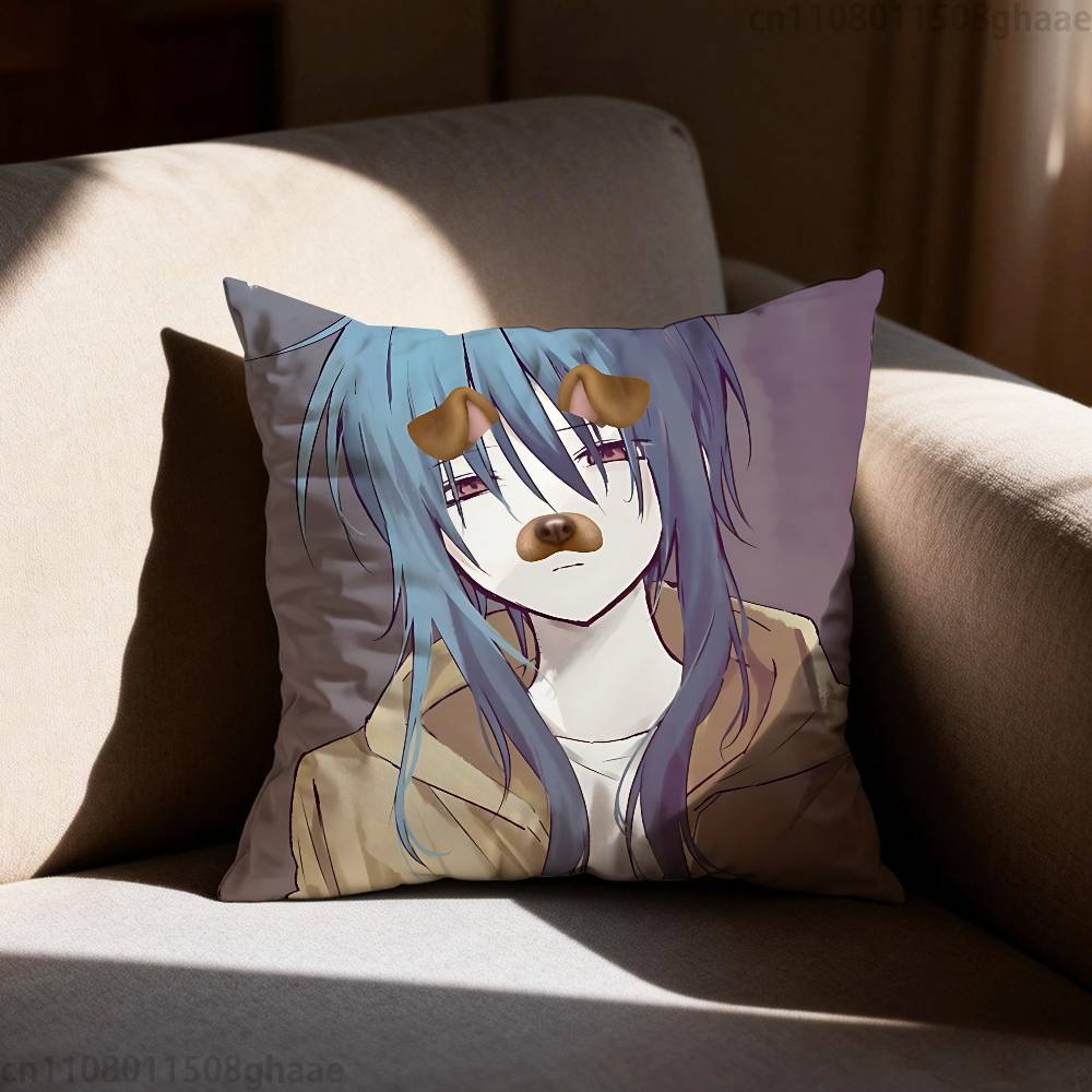 Zeno Remake Anime Pillow Case Sofa Living Room Bedroom Headboard Backrest Cushion Square Cushion Nap Time