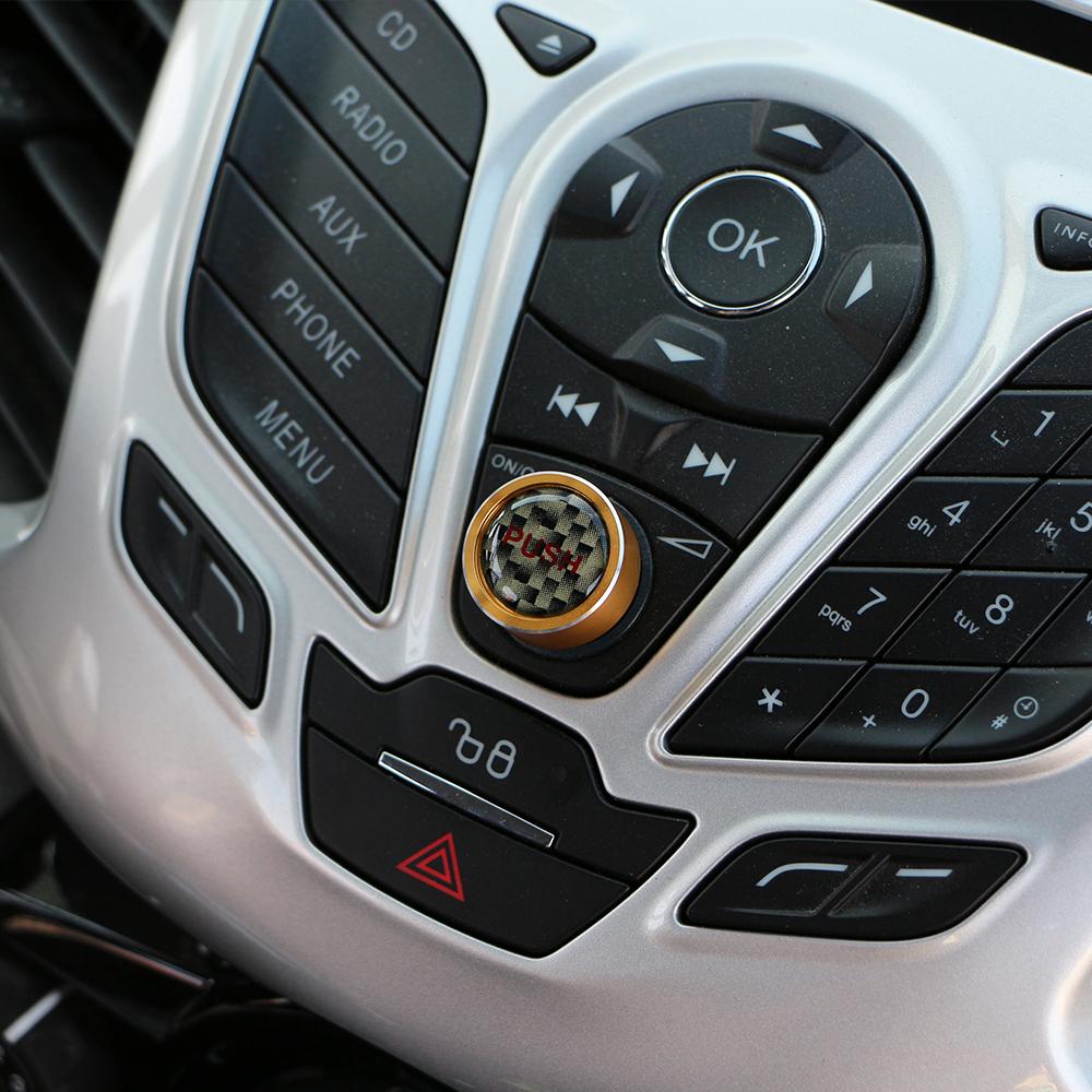 Pentru Ford Ecosport 2013 - 2017 Fiesta 2009 - 2016 Consola Centrală Buton Rotativ Reglare Radio Acoperiș Buton Garnitură Autocolant Accesorii Interioare