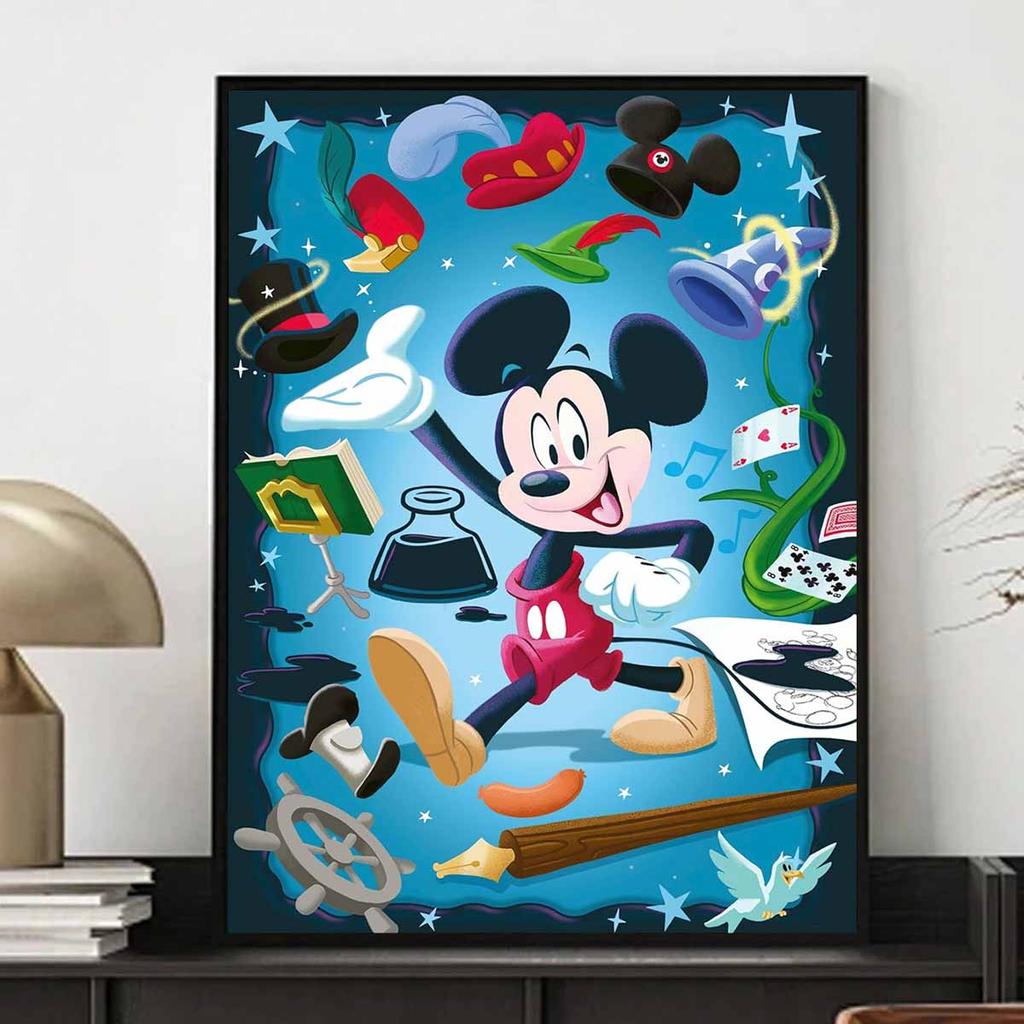 DIY Diamond Painting Mickey's Ingenious Ideas Cross Stitch Kit Mosaic Art Diamond Painting Full Circle Diamond Home Decoration