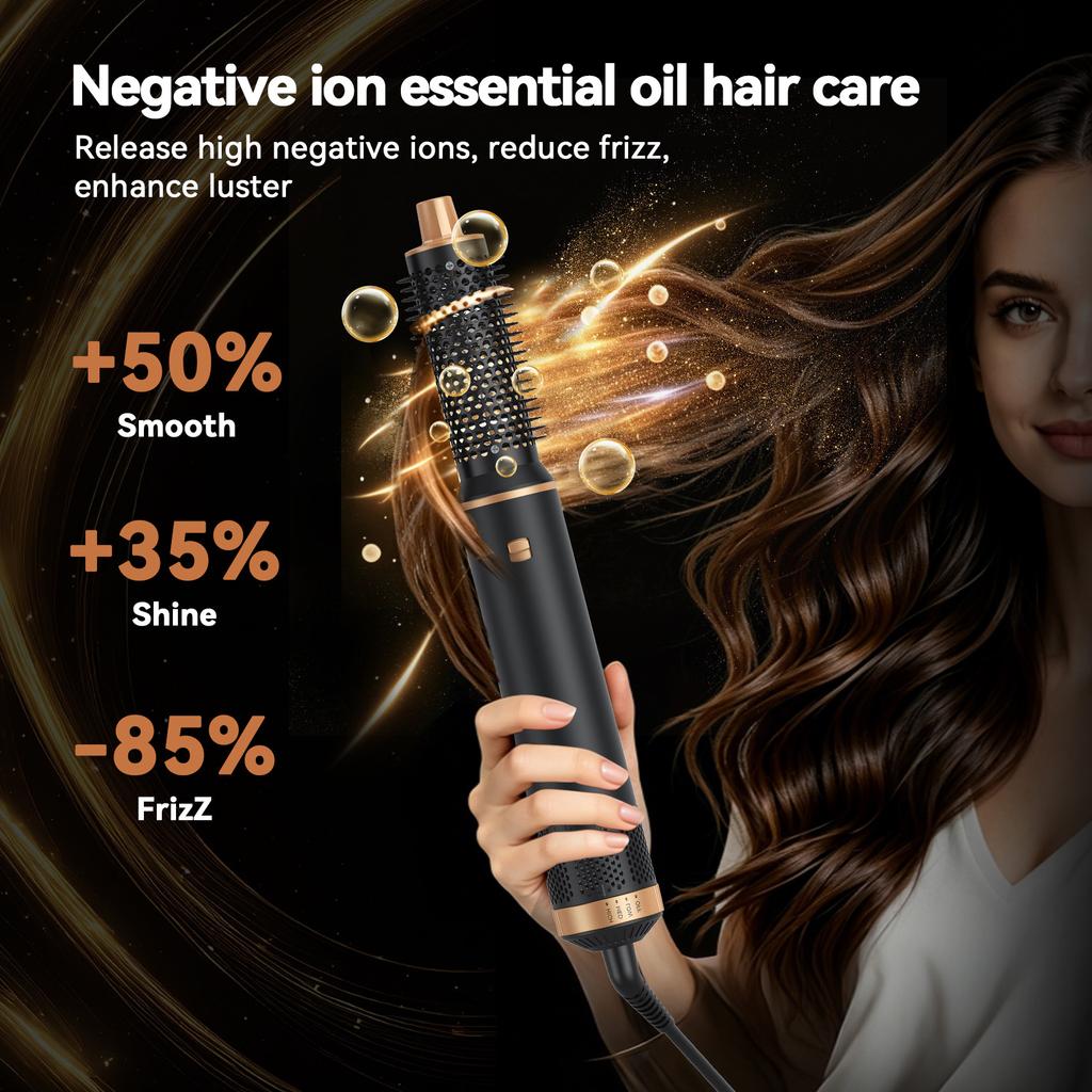 5 in One High Speed air Styler Cold and One Step Hair Dryer Hot air Blower Styler and Hot air Styler and Rotating Brush