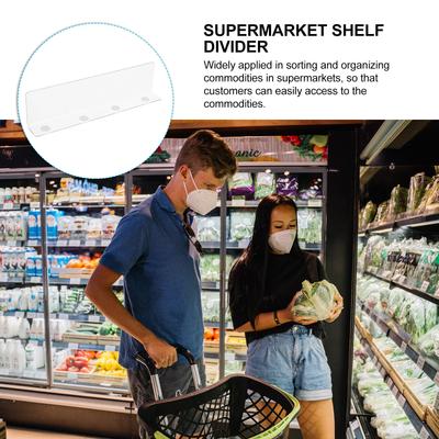8 Stück Klare Acryl Regalteiler Verstellbare Transparente Organizer für Schrank Kleidung Handtücher Bücher Schuhe Küchenutensilien 25cm