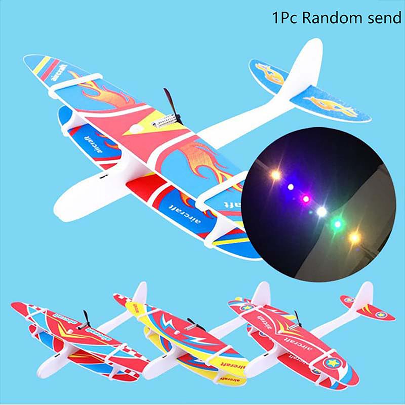 Flugzeugmodell Outdoor-Spielzeug Schaumflugzeuge Kondensator Elektroflugzeug Handstart Wurfsegelflugzeug Trägheitsschaumspielzeug