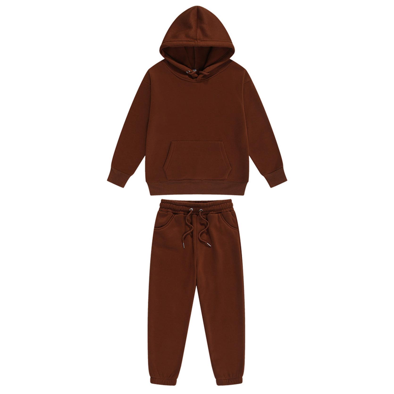 Chándal Niños Con Capucha Y Cremallera - Pantalón Jogging, Tallas 5-13 Años, 50% Poliéster 50% Algodón
