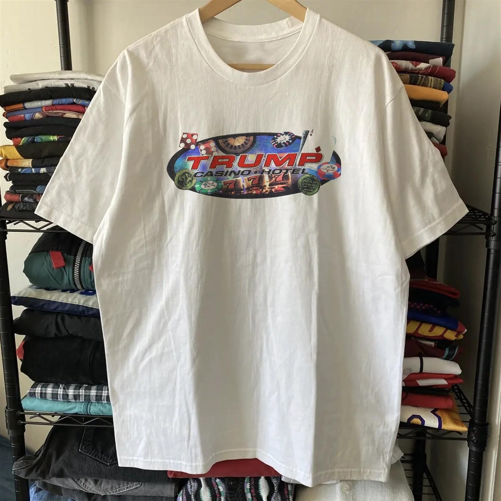 Trump Casino Hotel Aged White T-Shirt M 2XL