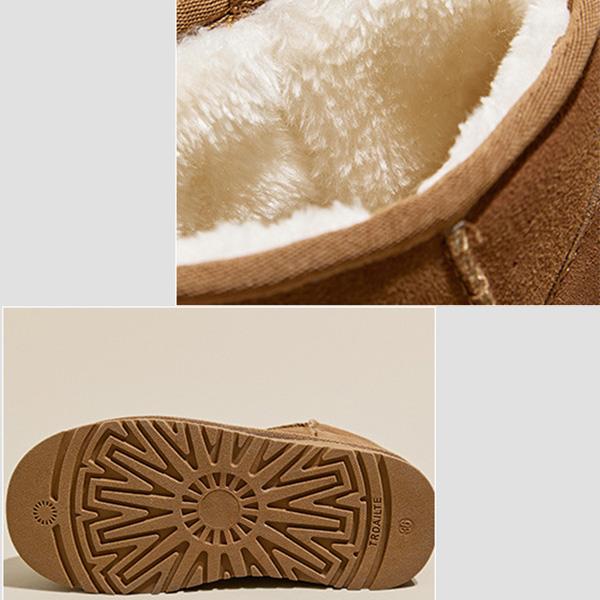 Winter Suede Thick-Sole Snow Boots Fleece-Lined Thickened Cotton Boots Casual Cotton Boots