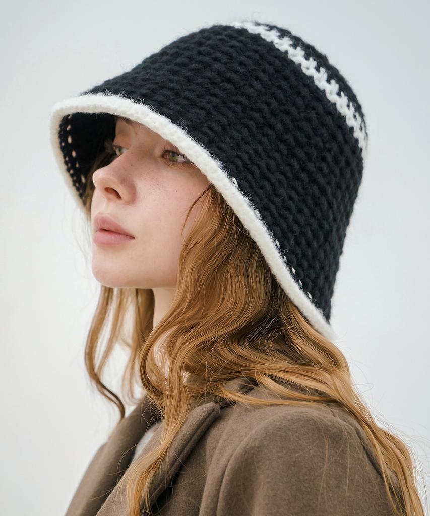 Mimin Liner Knit Bucket Hat (Select 1 Of 4)