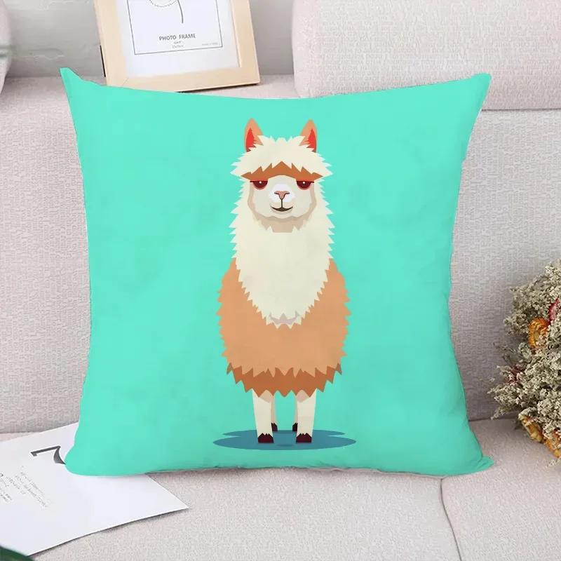 Alpaka Couchkissen Zierkissenbezüge Dekorative Sofakissen Kissenbezug x Einzelbettwäsche Kurzplüsch Bett