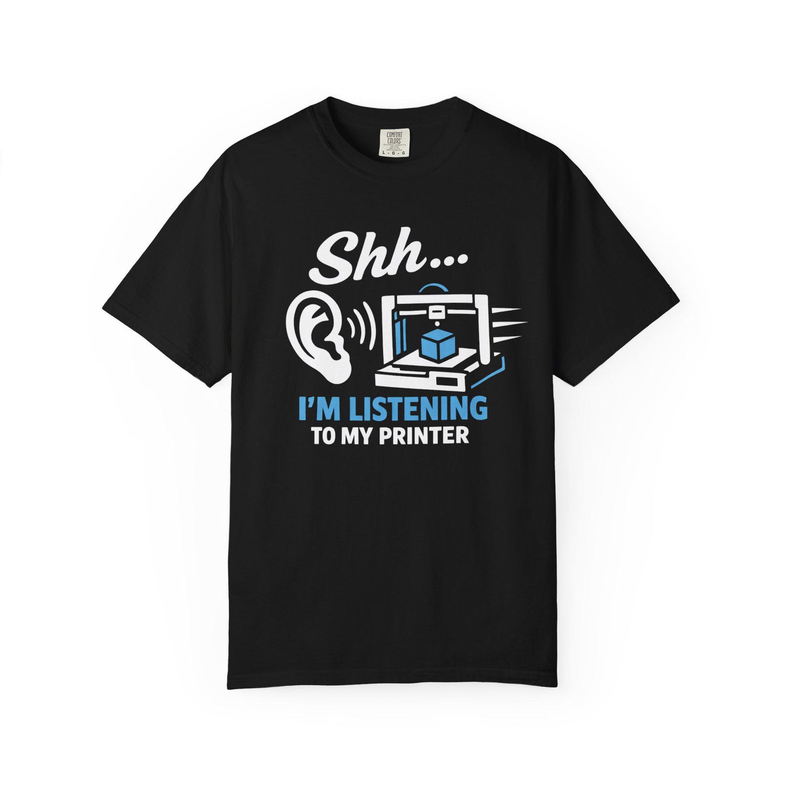 3D Printer Tshirt Funny Maker Humor T Shirt Gift for 3D Printing Fans L