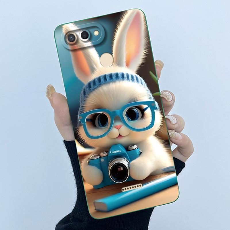 For Xiaomi Redmi 6 5 Plus 5A 4A 4X Case Advanced Sense Pretty Cartoon Flower Liquid Silicone Soft TPU Protective Back Cover Capa
