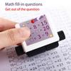 Stämpel Matte Blank Fyllning Rulle Frågeställare Aritmetik Fyllningsfrågeställare Matte Beräkningsverktyg