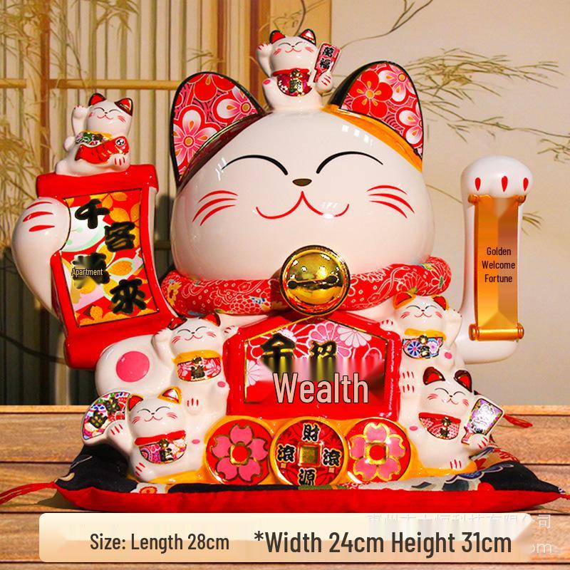 Electric Waving Arm Beckoning Fortune Cat - Home & Office Decoration Gift
