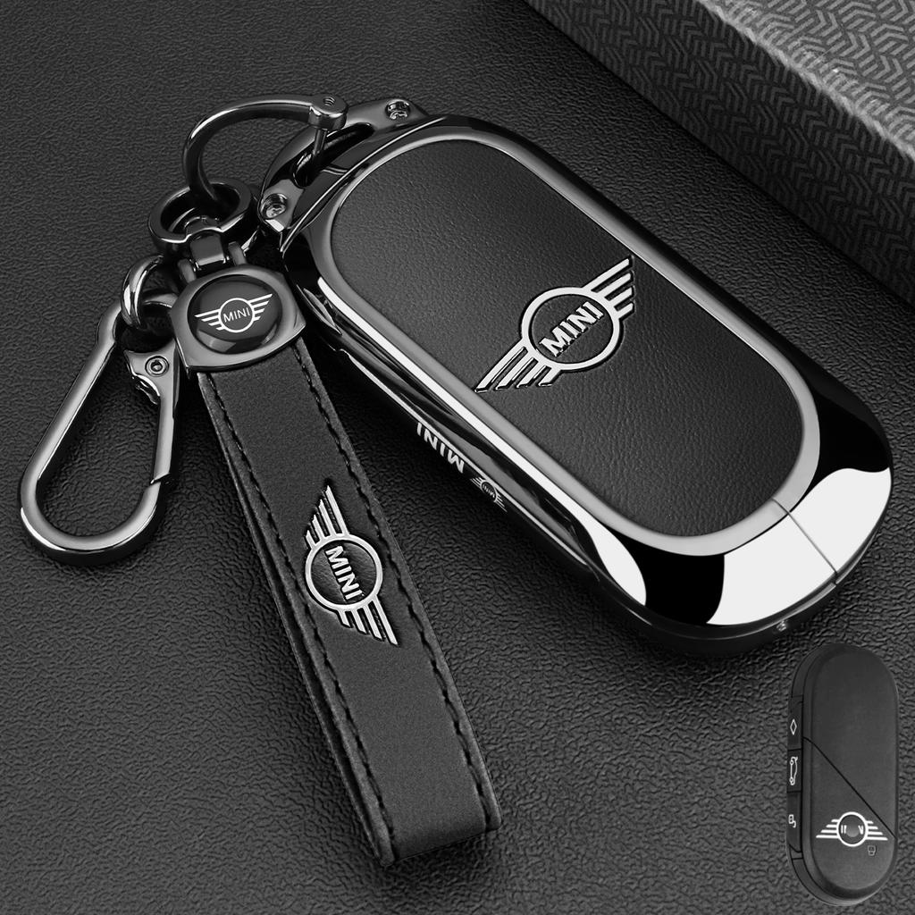 Klíčenka z kožené slitiny pro kryt klíče od auta Fob Pro BMW MINI Cooper Countryman U25 J01 J05 F65 F66 2024 2025 Ochranná Klíčenka
