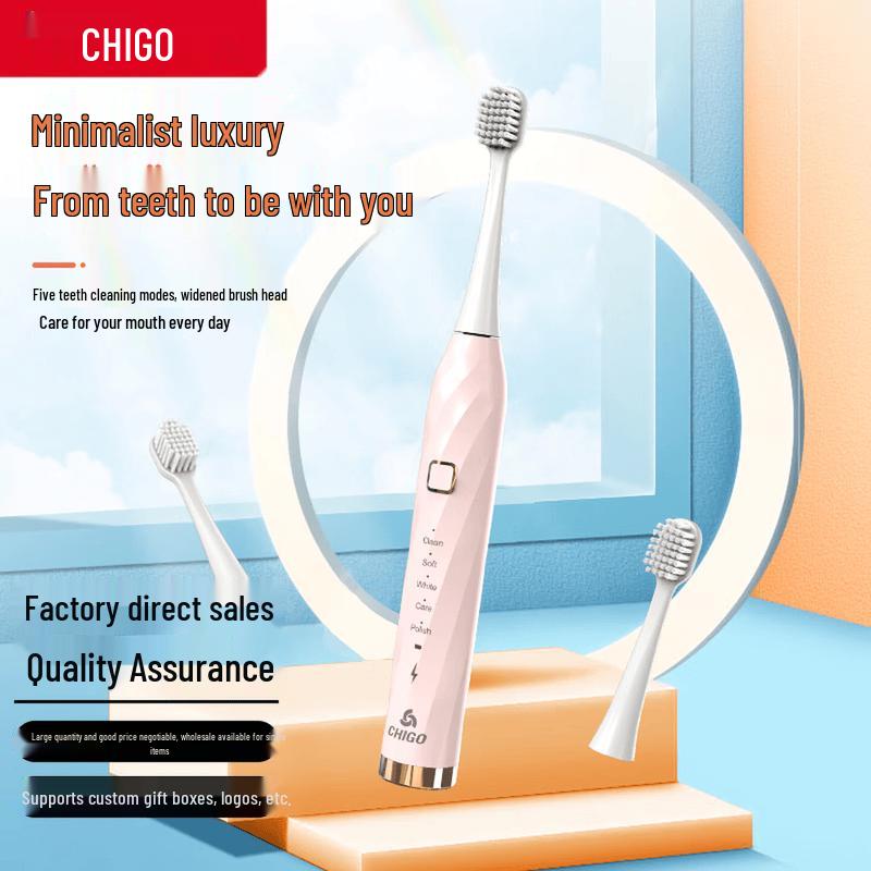 

CHIGO Sonic Electric Toothbrush for Adults CN plug (adapter included)