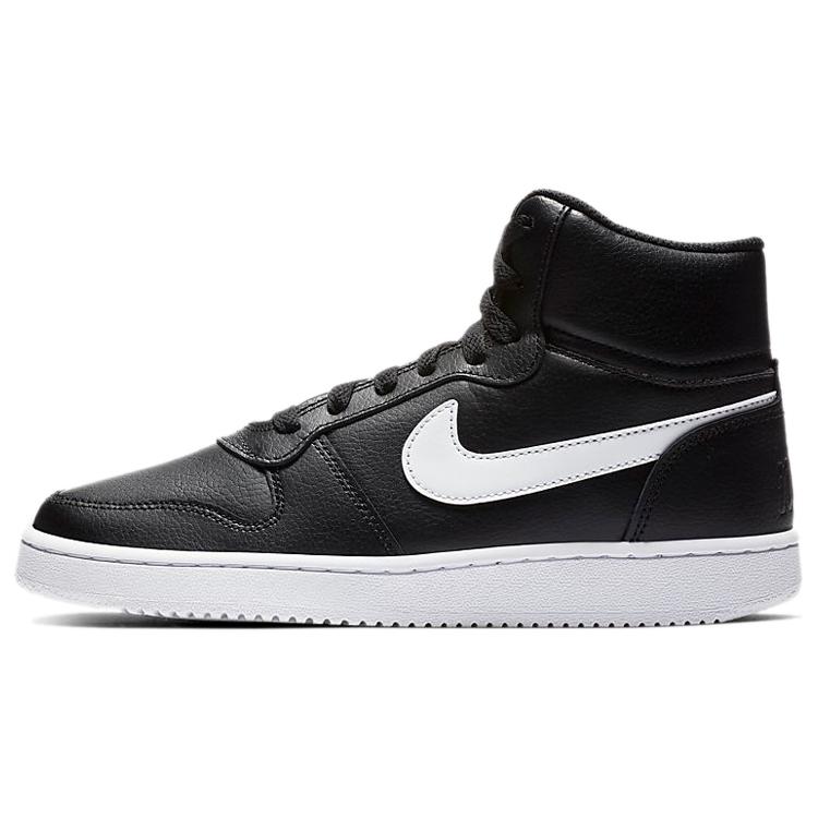New Nike Ebernon Mid 'Black White' Women's AQ1778-001