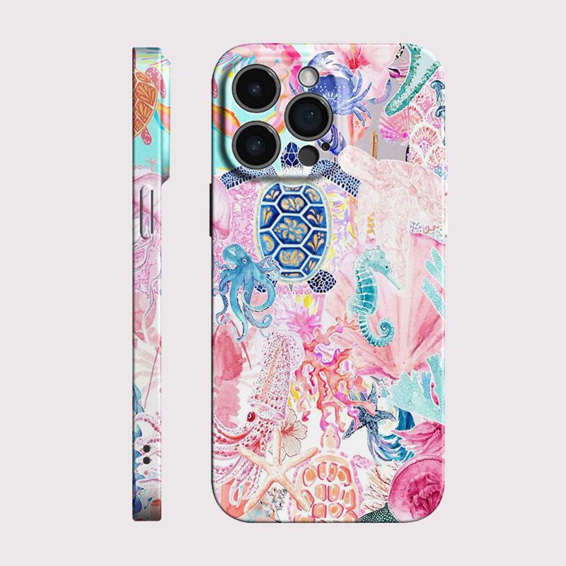 Ocean Animals Phone Case for Xiaomi Mi 15T 14T 13 12 12s 9 10 11 Poco C40 M5 X3 F4 NFC Pro 4G 5G Glossy Film Hard PC Cover