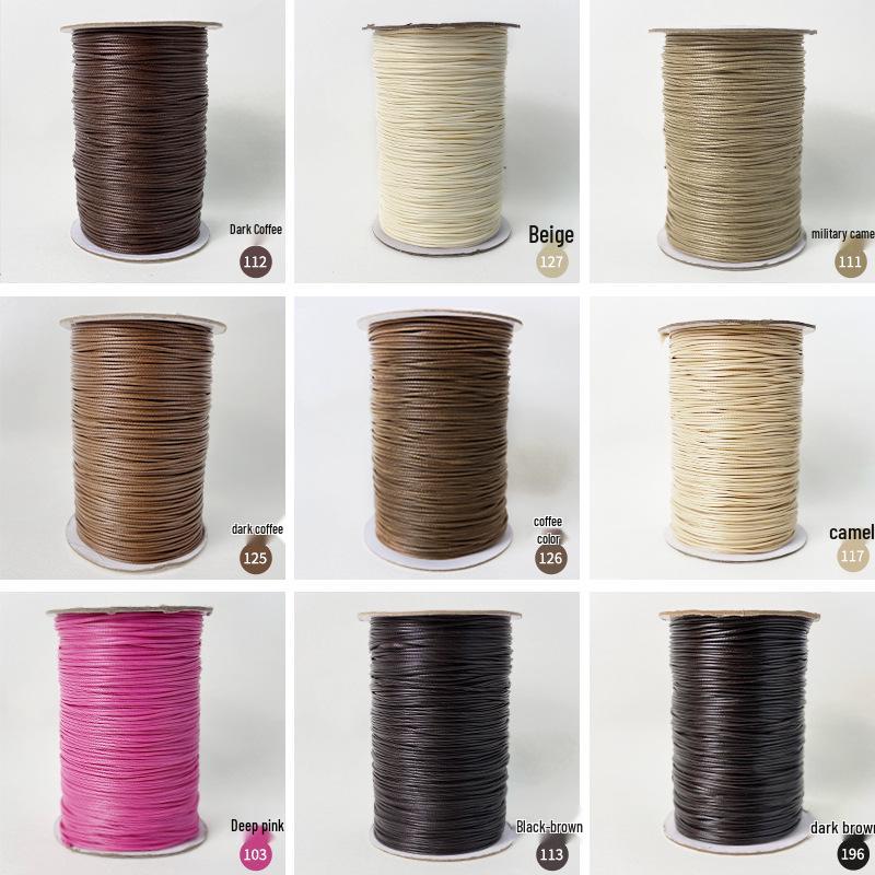 Korean Round Waxed Thread for DIY Jewelry: Bracelet & Necklace Braiding Cord