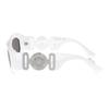 Versace Temple Logo Acetate Irregular Sunglasses Men's White 13076514 VE4425U-white 54