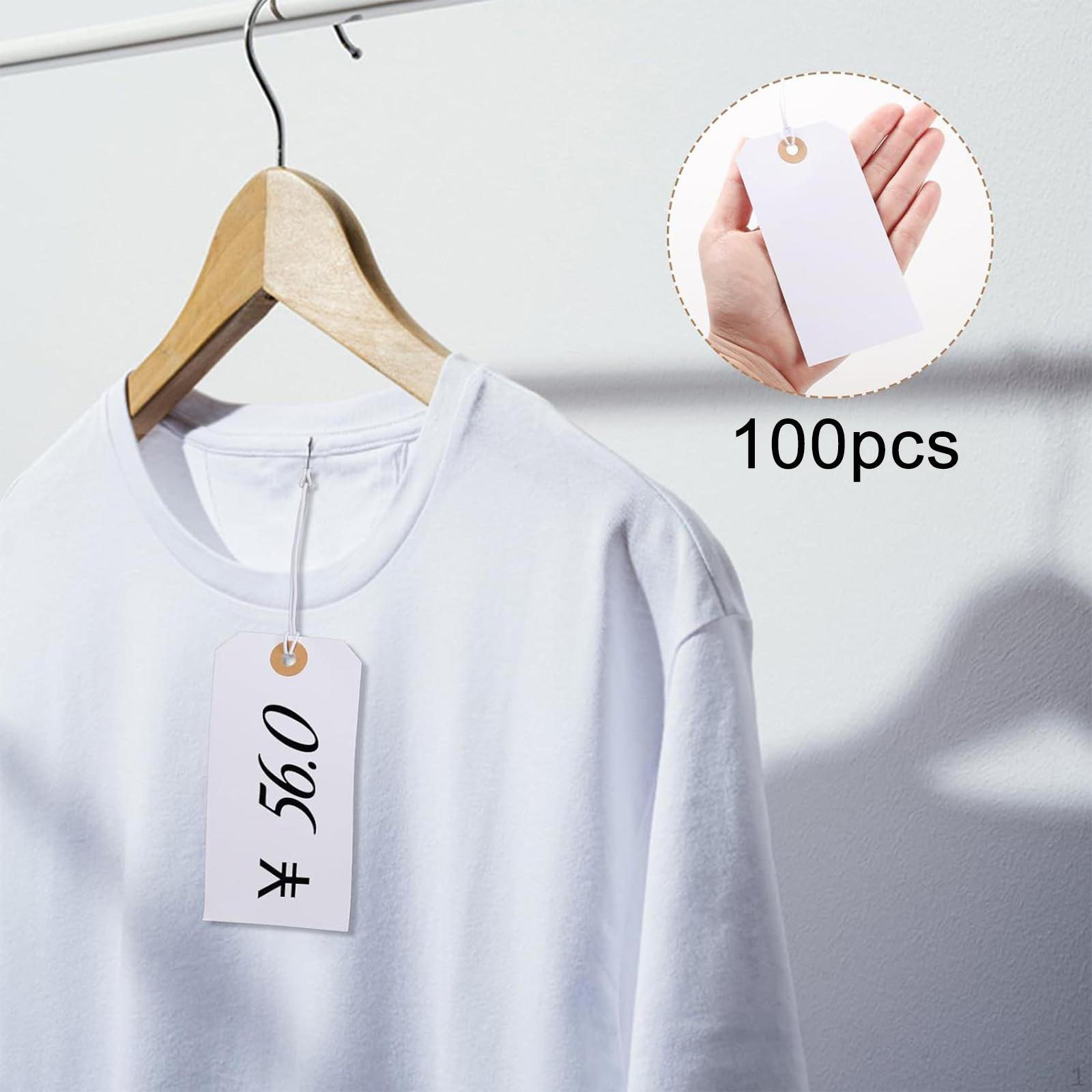 

100 шт. подарочные бирки с пустым отверстием для подвешивания на веревке DIY бумажная бирка цена ювелирных изделий для вечеринки 12x6cm