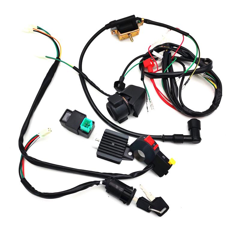 50cc-125cc CDI Wire Harness Stator Assembly Wiring Chinese ATV Electric Quad Kit