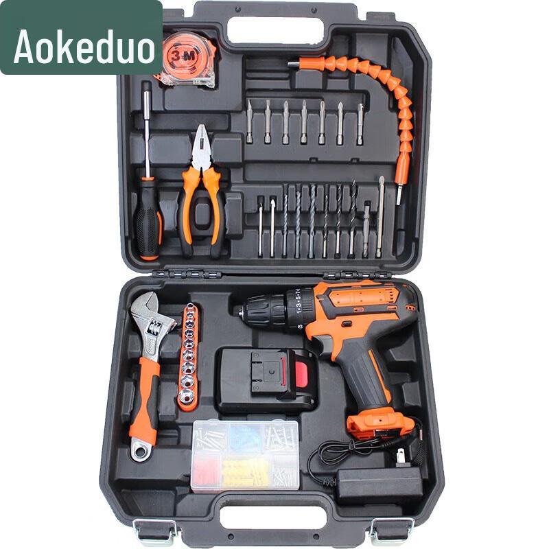 Aokedu Cordless Drill & Hardware Tool Set