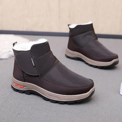 2025 Winter New Men's Cotton Boots Thick Bottom Skid-proof Wear-resistant Cold-proof Comfortable Warm Free Shipping Men' Shoes