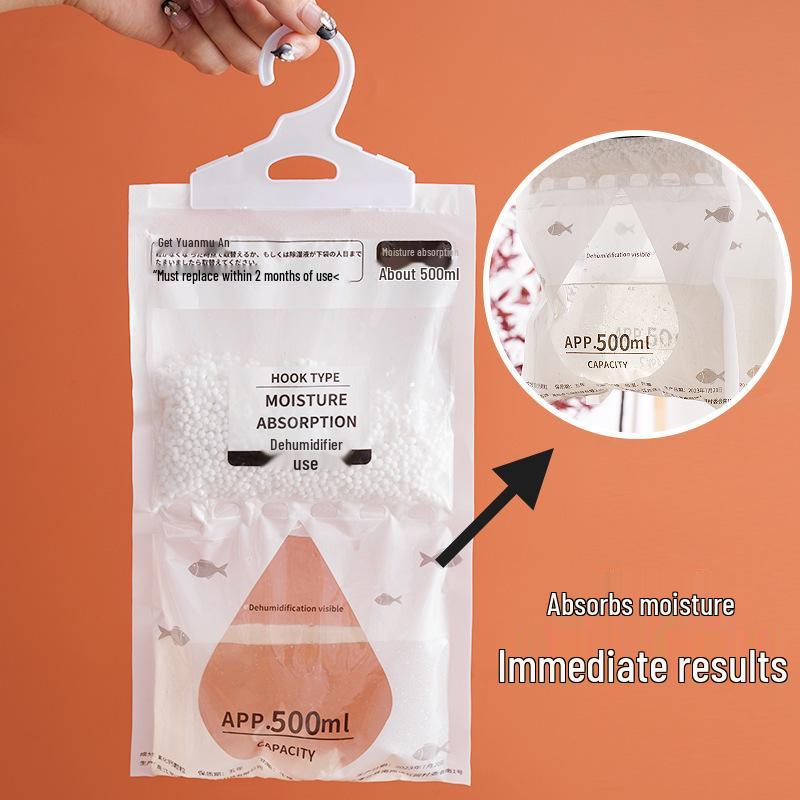 Indoor Wardrobe Dehumidifying Bag - Moisture-Proof, Anti-Mold Desiccant for Dorms and Homes