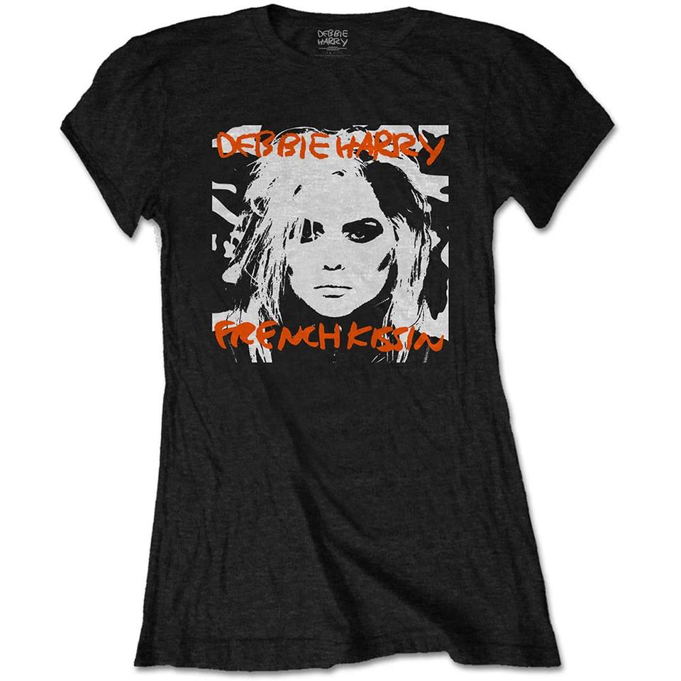 

Ladies Blondie Debbie Harry French Kissing Official Womens T-Shirt Ladies- M