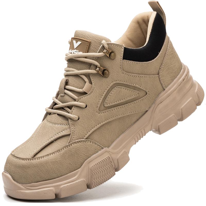 

Мужская защитная обувь с поворотной пряжкой, рабочие кроссовки, неубиваемая обувь, противоударная, устойчивая к проколам, рабочая обувь, новая обувь со стальным носком 40