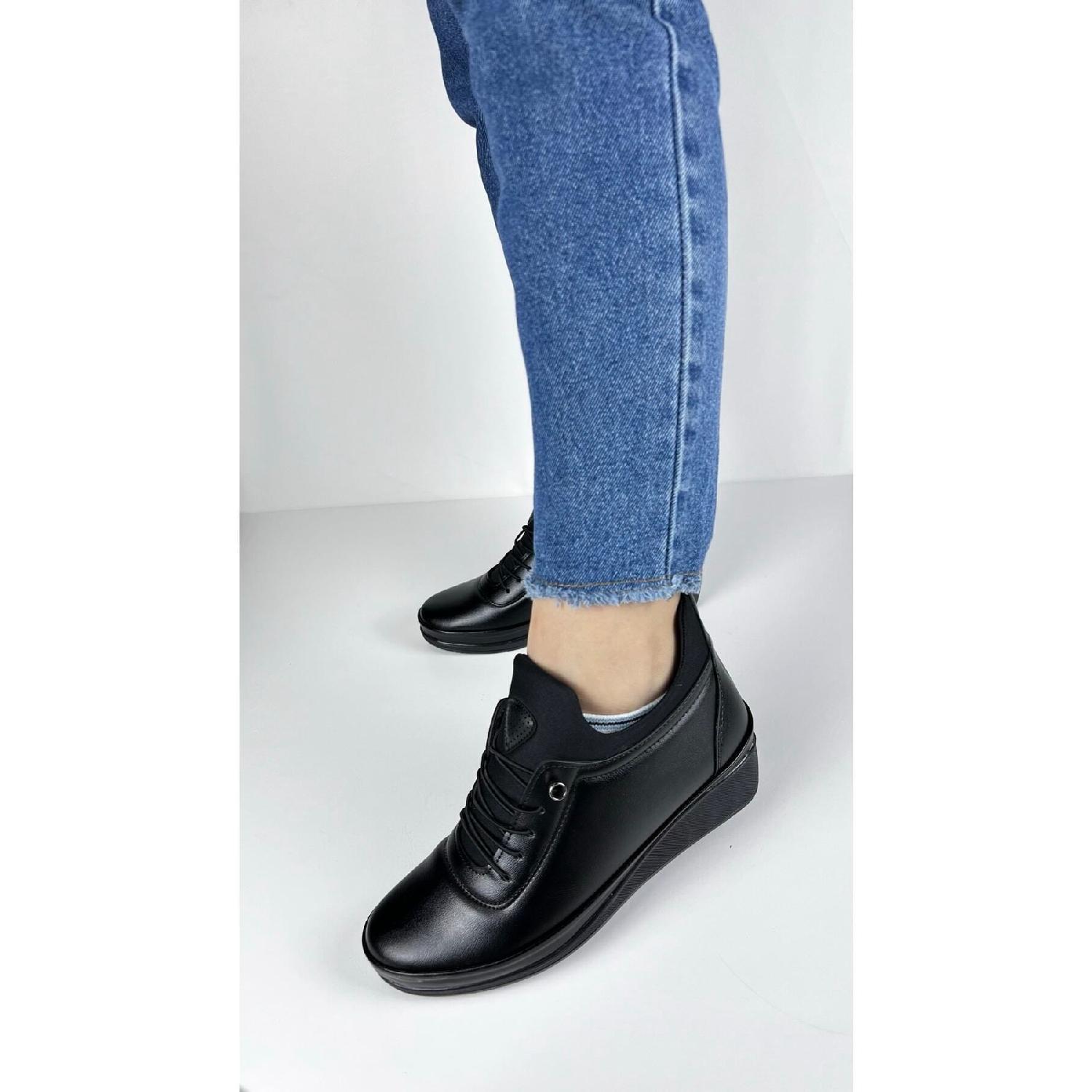 

Woman Full Orthopedic Comfort No Stel Base Cold -permezed Mother Bot Bot Shoe 36 чорний