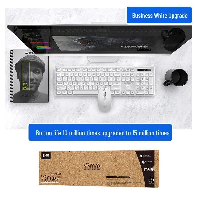 Yindiao V3MAX Ultra-thin Wireless Keyboard Mouse Combo