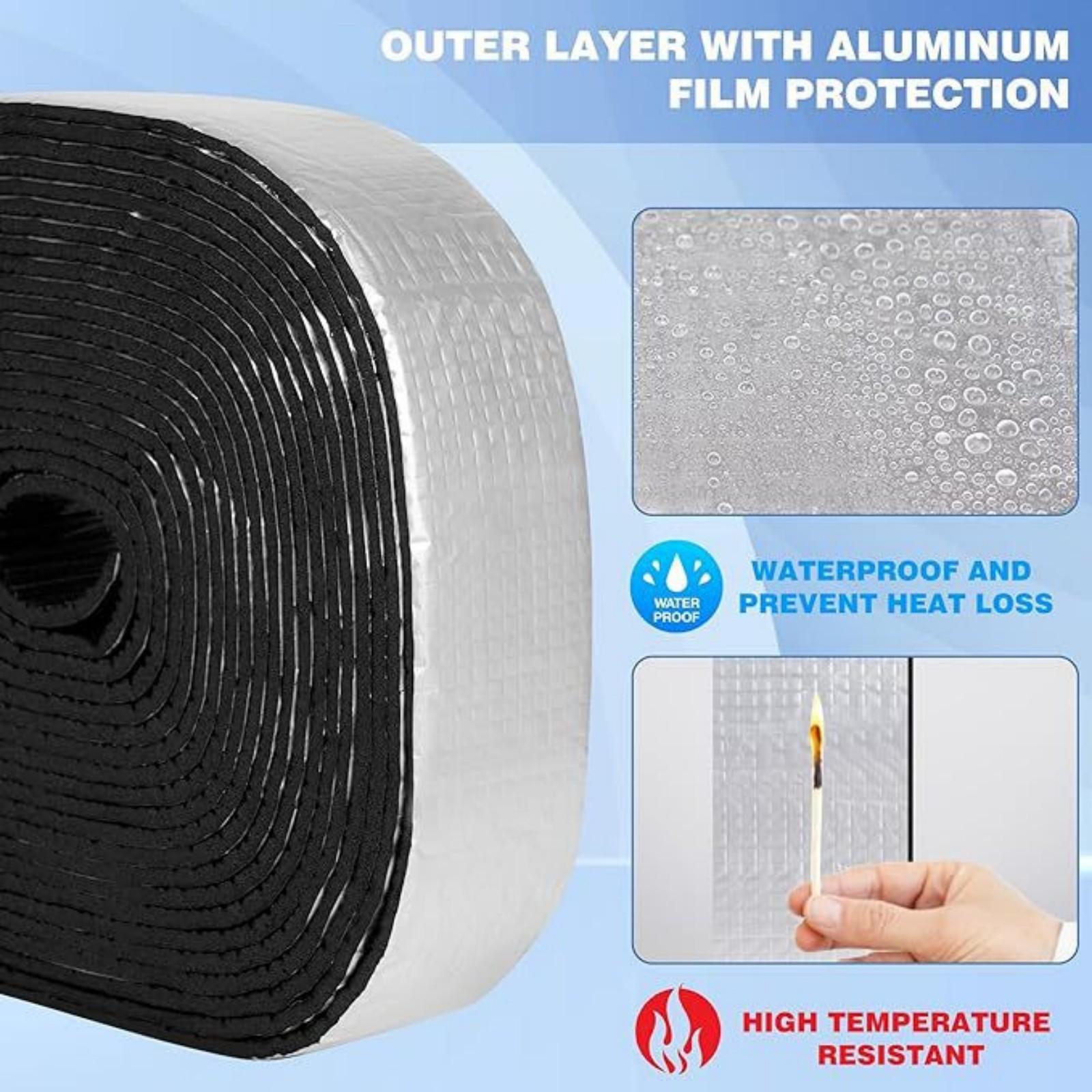 

Pipe Insulation Tape, Self-Adhesive Aluminum Foil For Cold Water In Winter One Size білий