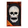 24TE for Creative Halloween Creepy Doorbell LED Skeleton Glowing Eyeball with Scary Sound Horror Props Haunted House Door Dec