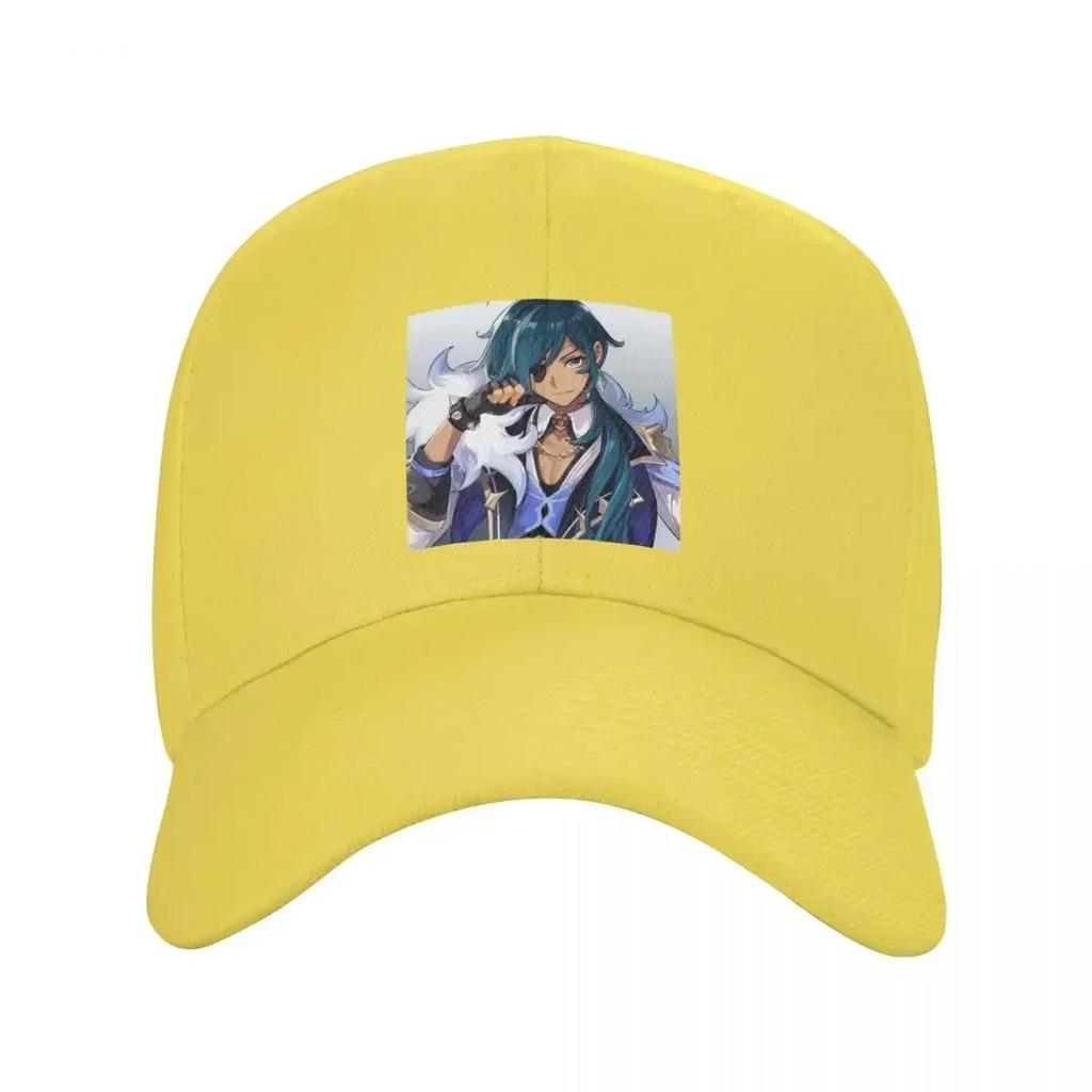 Fashion Kaeya Genshin Impact Baseball Cap Women Unisex Adjustable Anime Game Dad Hat Sports Snapback Hats