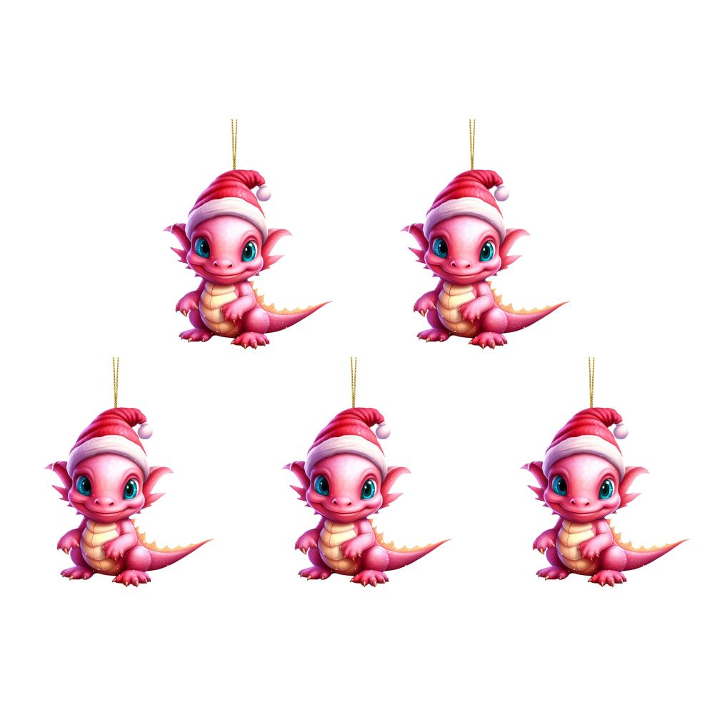 Christmas Dragon Ornaments Christmas Anime Flying Dragon Pendant Cartoon Lovely Dragon Figurines Home Decor