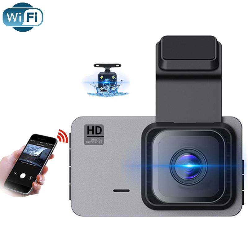

WIFI GPS DVR Dashcam Видеорегистратор 1080P с двумя объективами