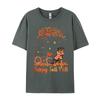 Rottweiler Dog Autumn Fall Pumpkin T-shirts  Printed Regular T-shirt New Design Tee Tops Plain T Shirts Wholesale
