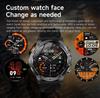 AK87 Men 1000mAh Battery Smart Watch 1.7-inch Large Screen GPS Track Heart Rate 3ATM Waterproof Wireless Call Sports Smartwatch