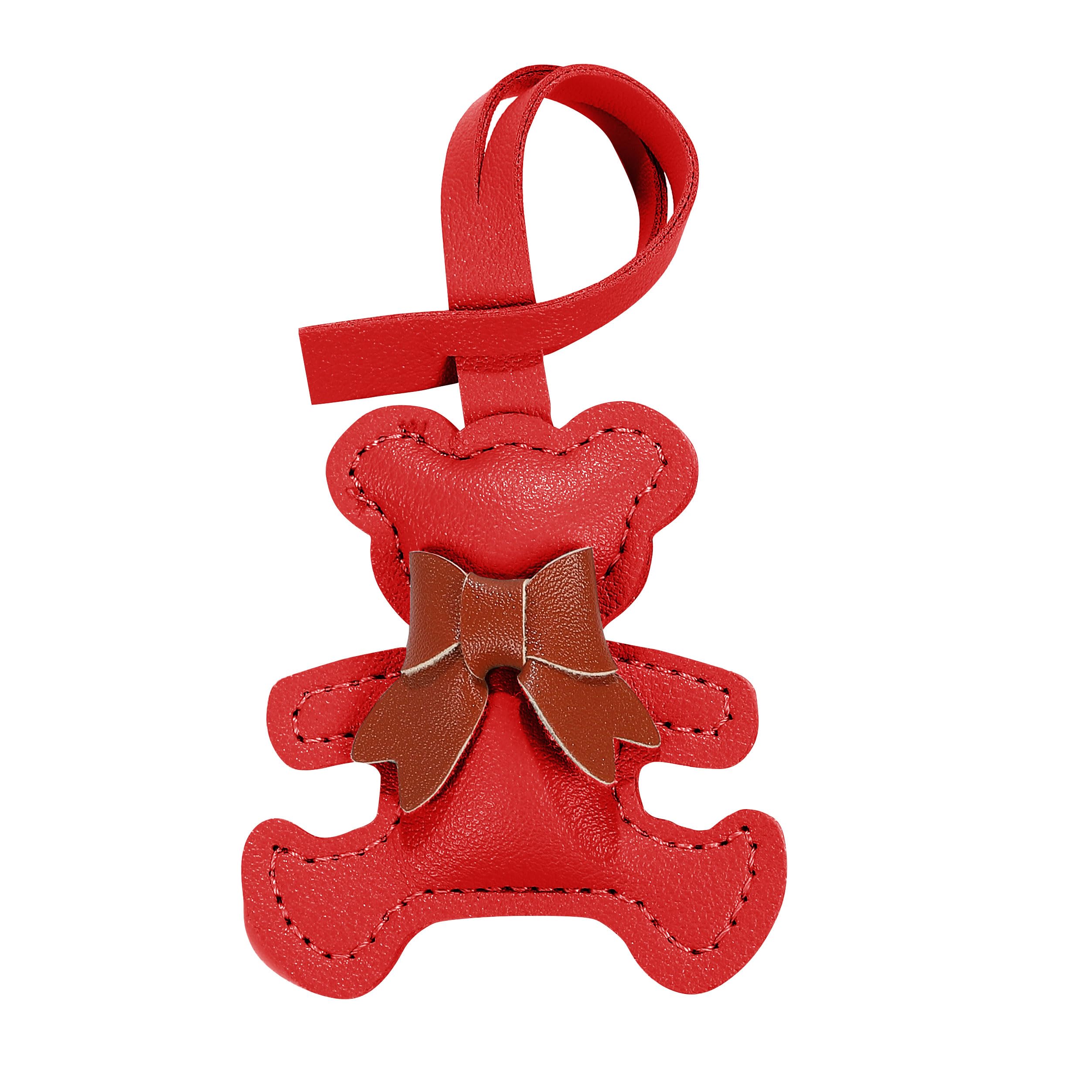 

Tonecraft Bear Bag Charm, Simple, Orthodox, Bag Charm, Popular, Stylish, Cute, Bear, Microfiber, Leather, Squishy, red Approx. 6.5cm x 7cm красный